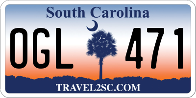 SC license plate OGL471