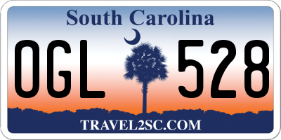 SC license plate OGL528