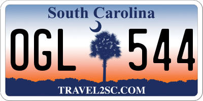 SC license plate OGL544