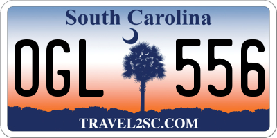 SC license plate OGL556