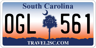 SC license plate OGL561