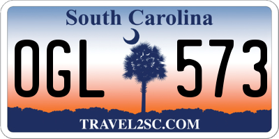 SC license plate OGL573