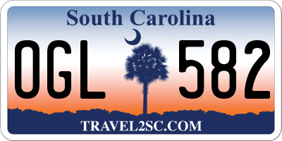 SC license plate OGL582