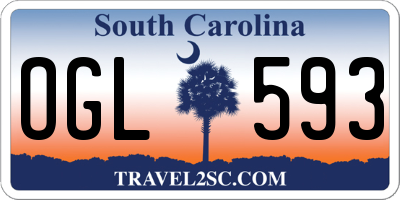SC license plate OGL593