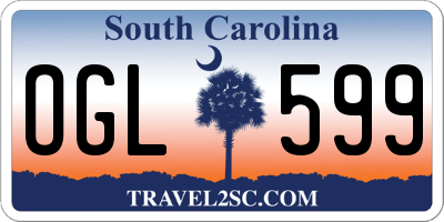 SC license plate OGL599
