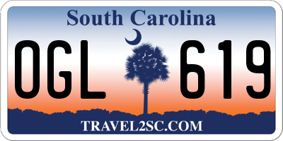 SC license plate OGL619