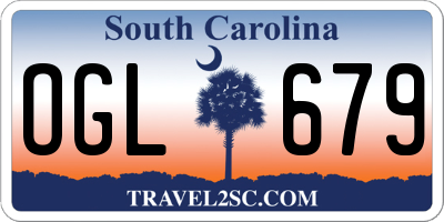 SC license plate OGL679