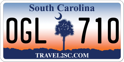 SC license plate OGL710