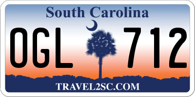 SC license plate OGL712