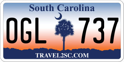 SC license plate OGL737