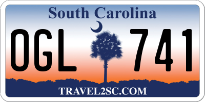 SC license plate OGL741