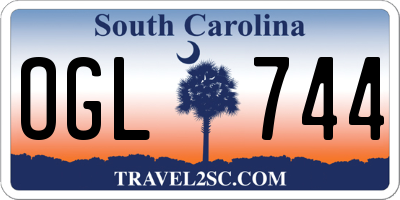 SC license plate OGL744