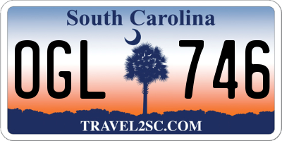 SC license plate OGL746