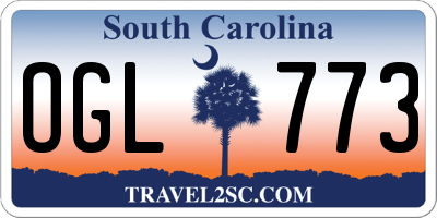 SC license plate OGL773