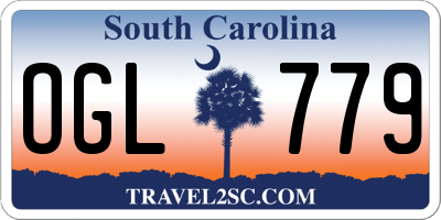 SC license plate OGL779
