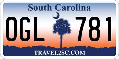 SC license plate OGL781