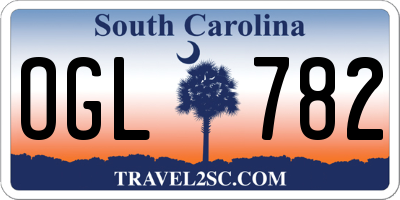 SC license plate OGL782