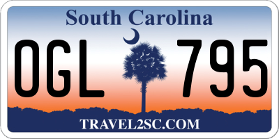 SC license plate OGL795