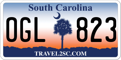 SC license plate OGL823