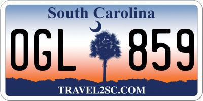 SC license plate OGL859