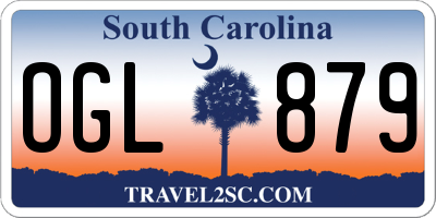SC license plate OGL879