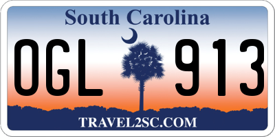 SC license plate OGL913
