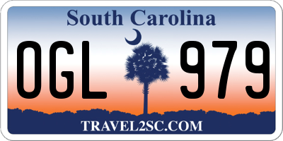 SC license plate OGL979