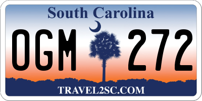 SC license plate OGM272