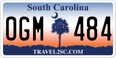 SC license plate OGM484