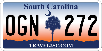 SC license plate OGN272