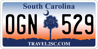 SC license plate OGN529