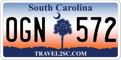 SC license plate OGN572