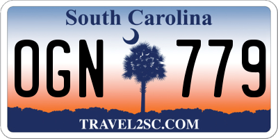 SC license plate OGN779