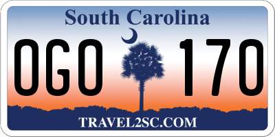 SC license plate OGO170