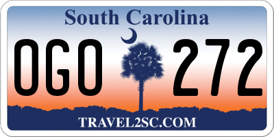SC license plate OGO272