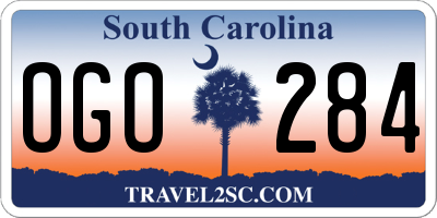 SC license plate OGO284