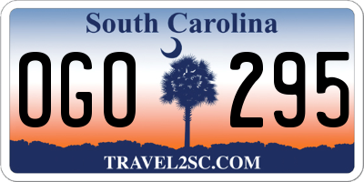 SC license plate OGO295