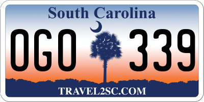 SC license plate OGO339