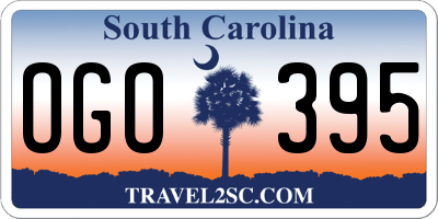 SC license plate OGO395