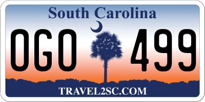 SC license plate OGO499