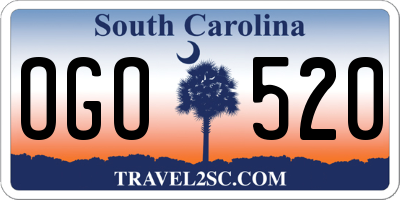 SC license plate OGO520