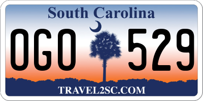 SC license plate OGO529