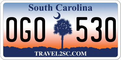 SC license plate OGO530