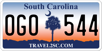 SC license plate OGO544