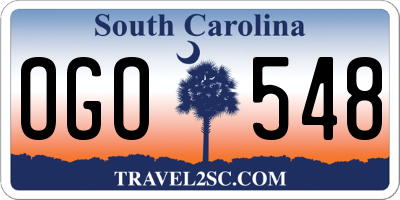 SC license plate OGO548