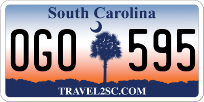 SC license plate OGO595