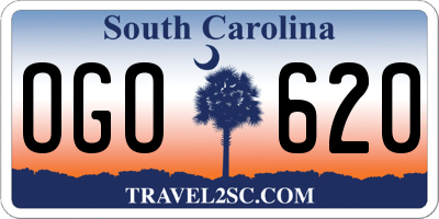 SC license plate OGO620