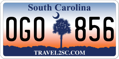 SC license plate OGO856