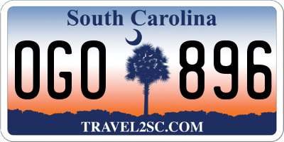 SC license plate OGO896