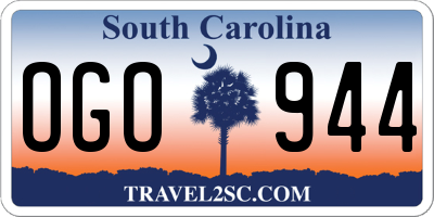 SC license plate OGO944